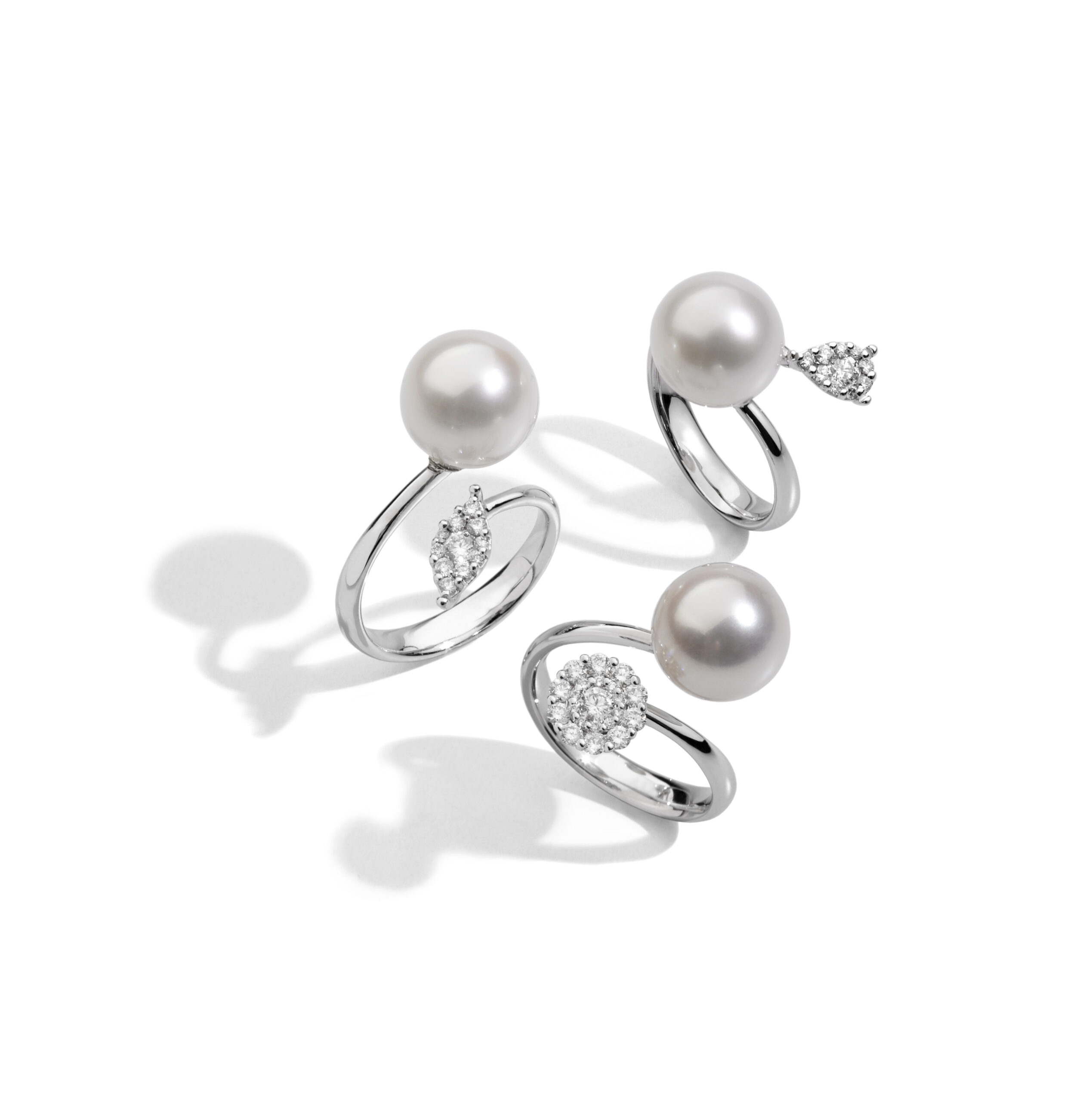 My song collection with Freshwater pearls and diamonds