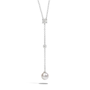 My song pendant with freshwater pearl and diamonds
