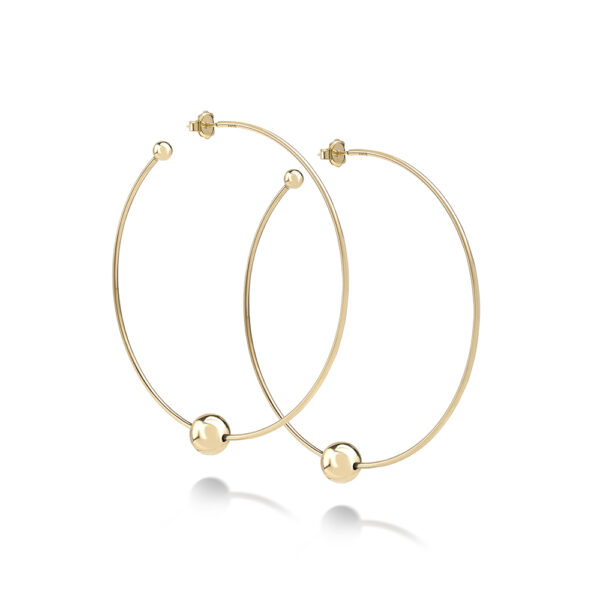 Perlage earrings in rose gold