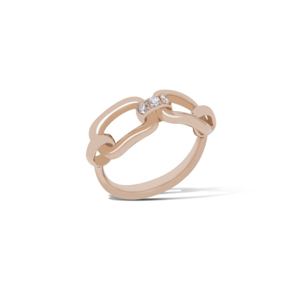 Aurum collection ring with diamonds