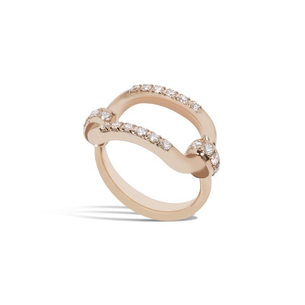 Aurum collection ring with diamonds