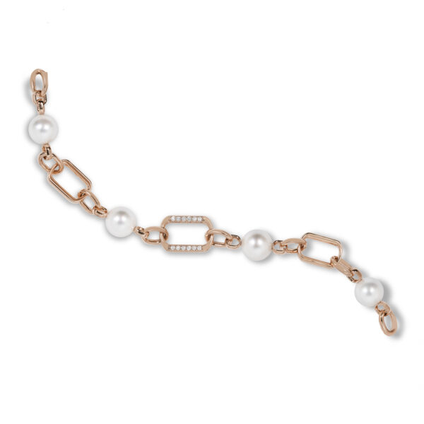 Bracciale della collezione Aurum con perle Mari del Sud e diamanti