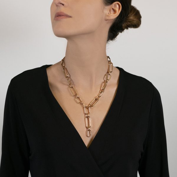 Aurum collection necklace with diamonds