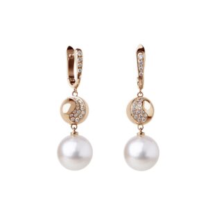 Night Fever collection earrings with South Sea pearls and diamonds